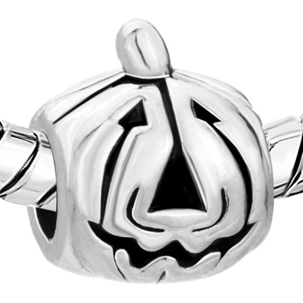 Pugster Halloween Spooky Pumpkin Jack O Lantern Bracelet Charm - Fits Pandora